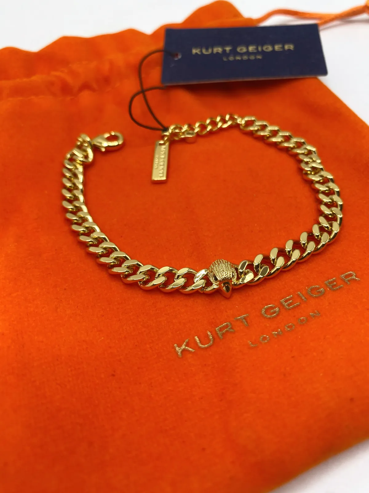 Kurt Geiger Gold Chain Bracelet