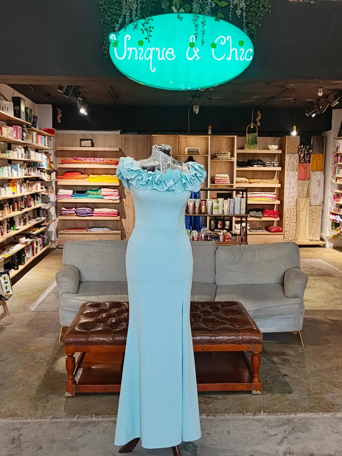 Light Blue Evening Gown