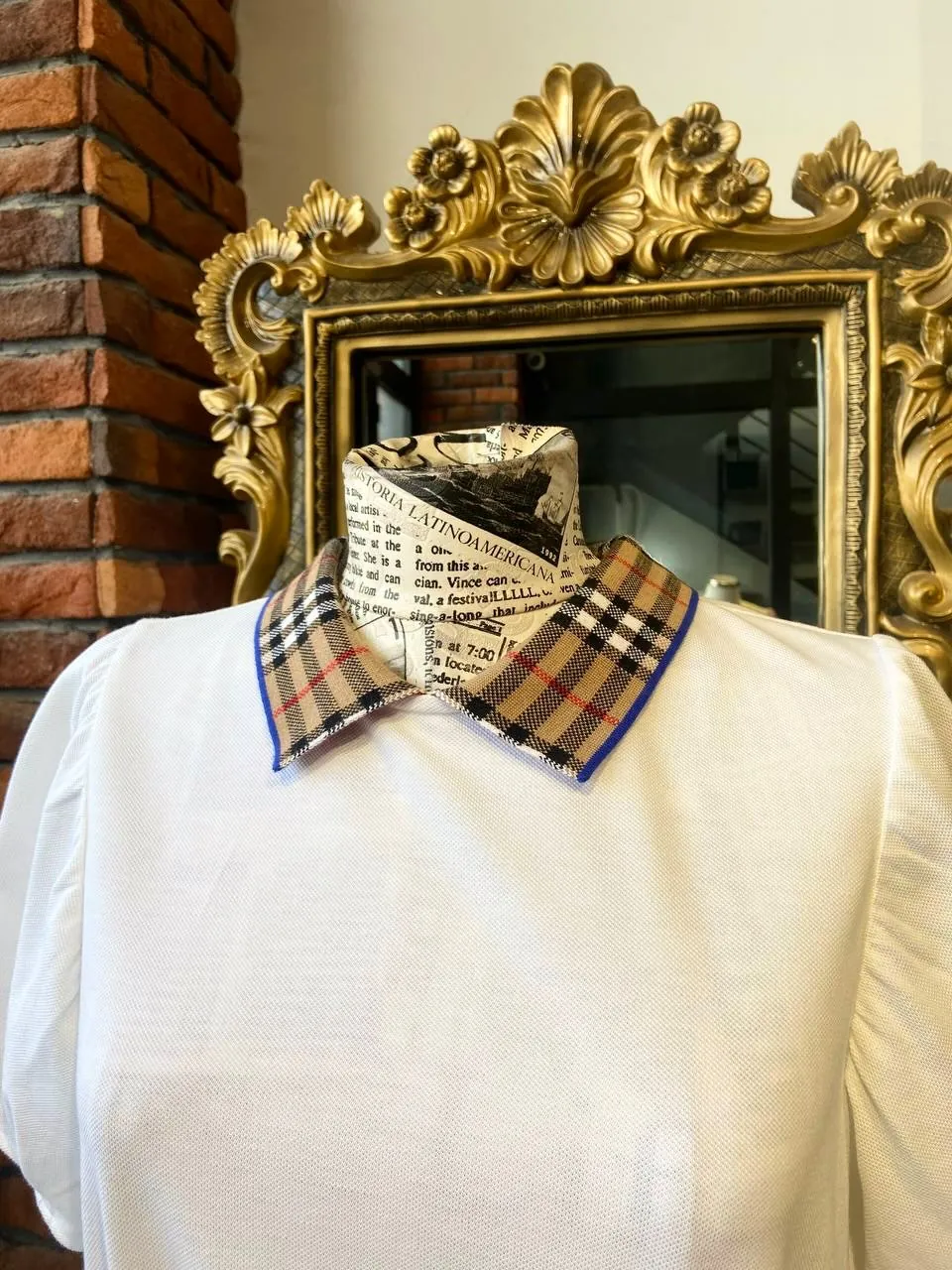 White Collar Dress