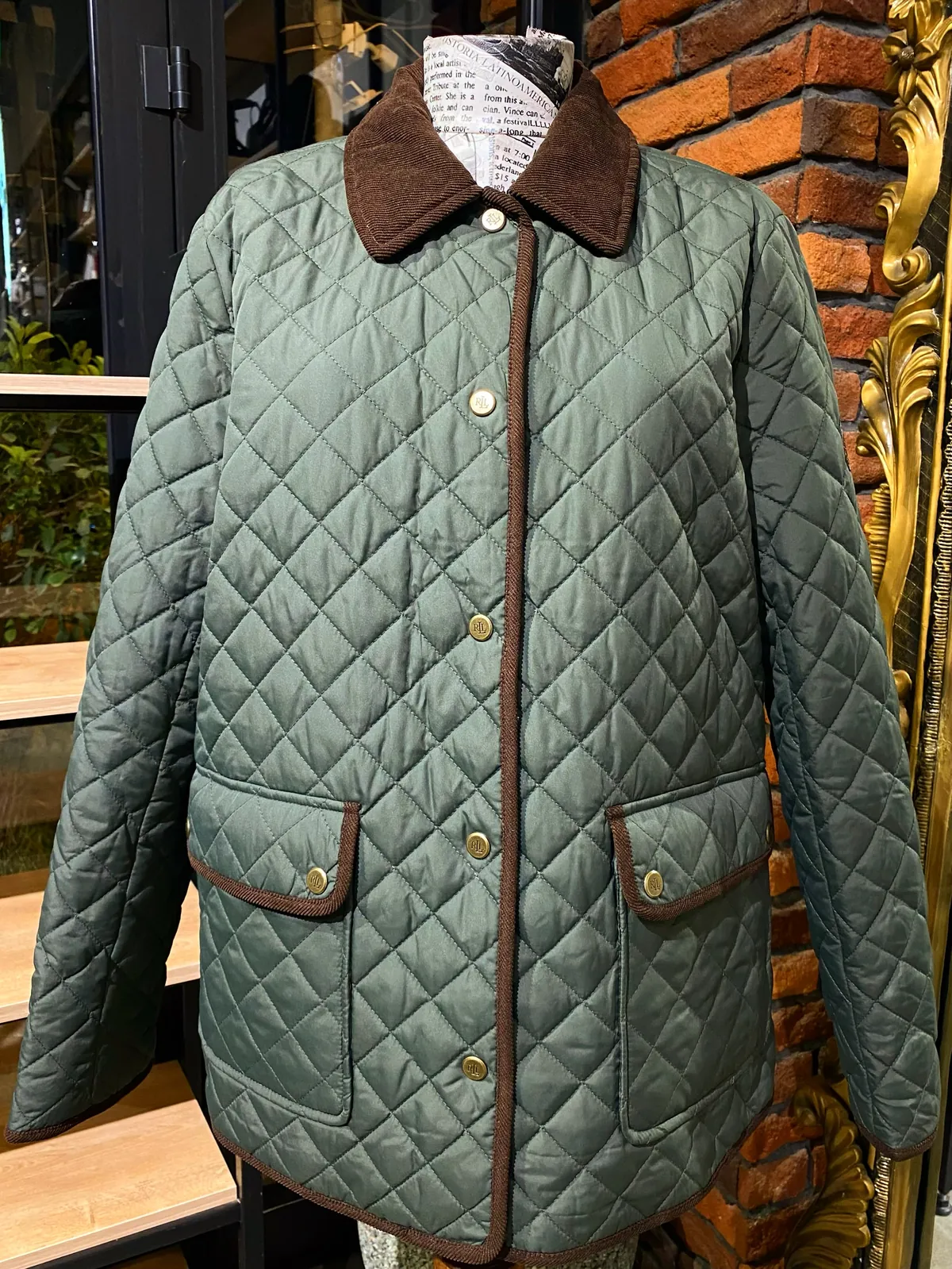 Green Quilted Jacket