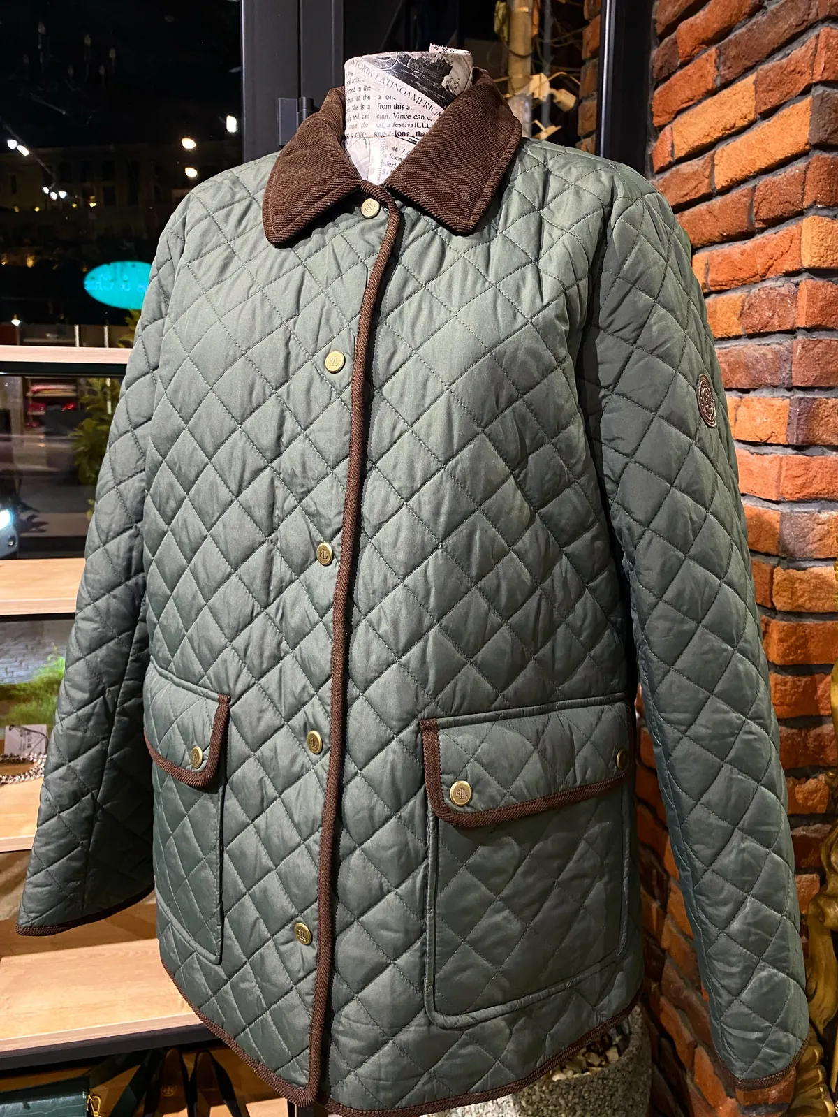 Green Quilted Jacket