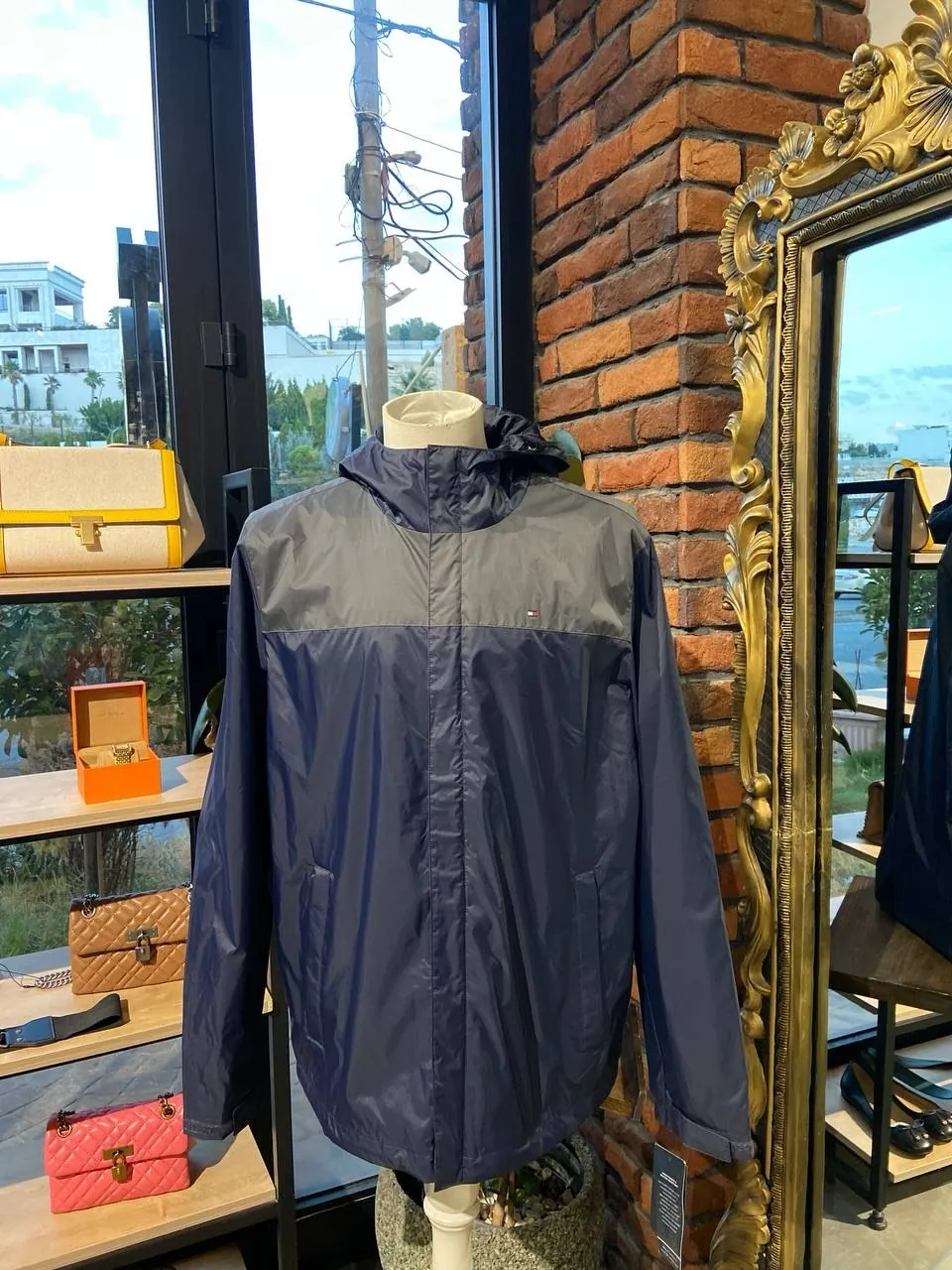 Tommy Hilfiger Men's Two-Tone Windbreaker Jacket