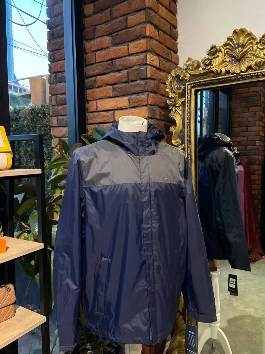 Tommy Hilfiger Men's Two-Tone Windbreaker Jacket