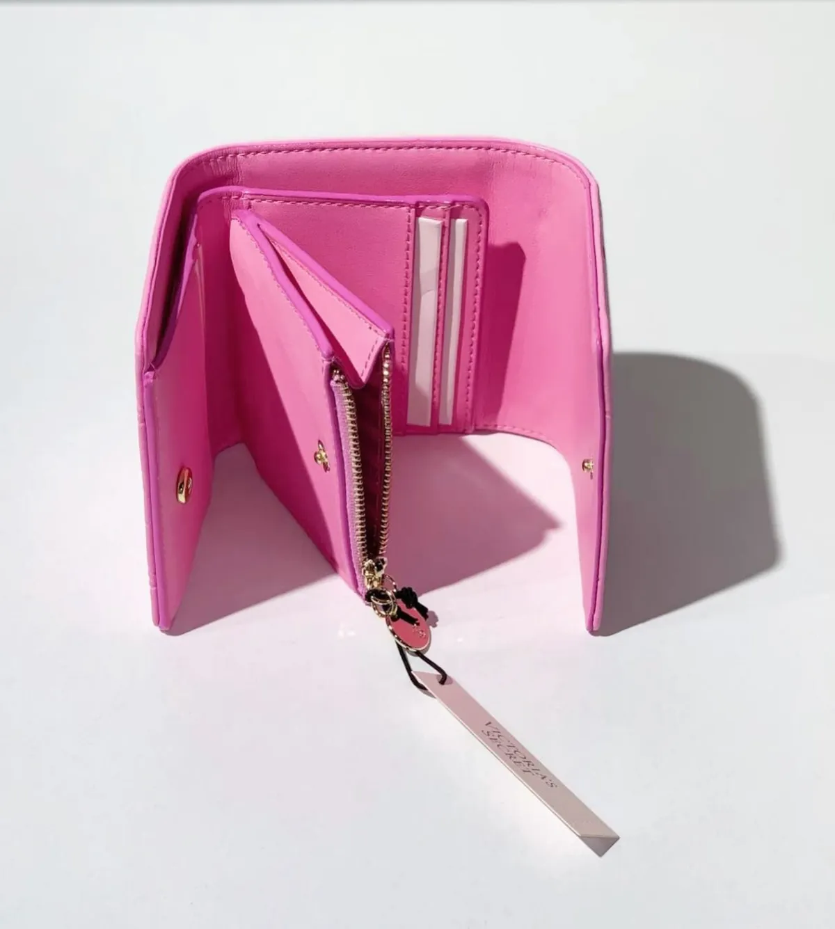 Pink Textured Wallet