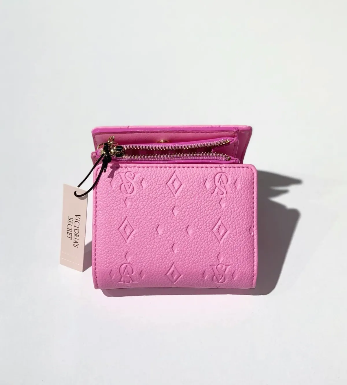 Pink Textured Wallet