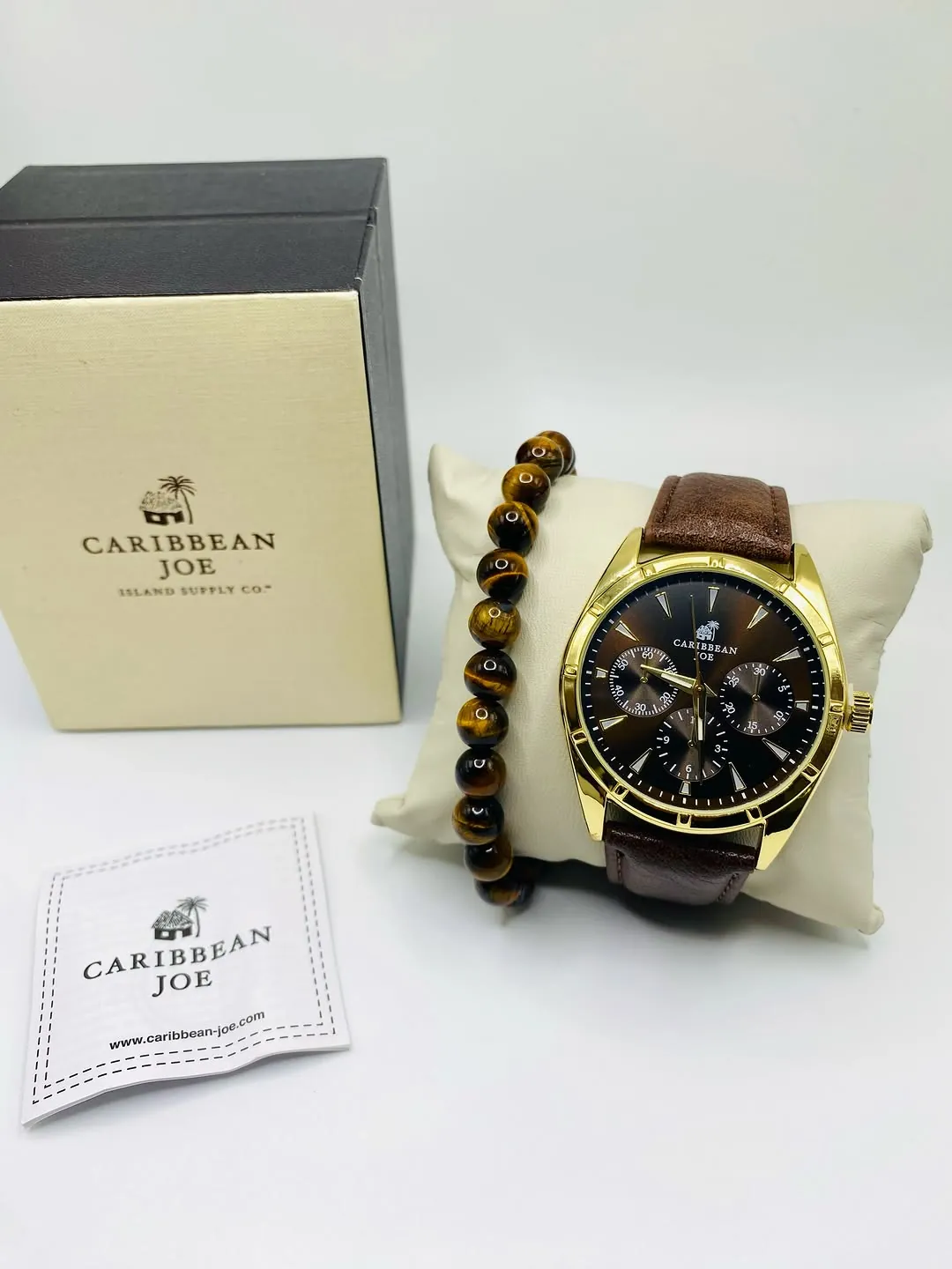 Caribbean Joe Watch and Bracelet Set