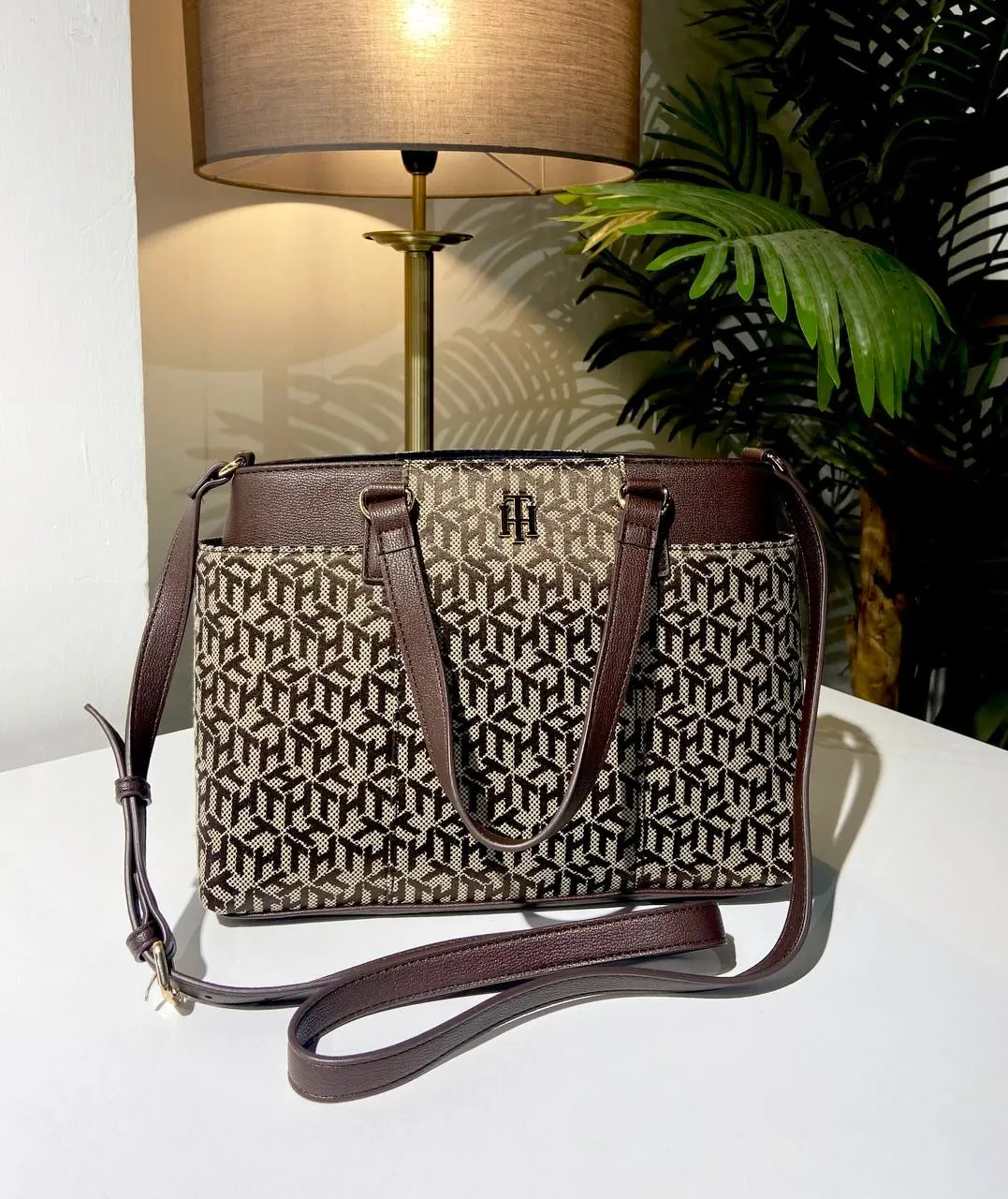 Tommy Hilfiger Patterned Tote Bag