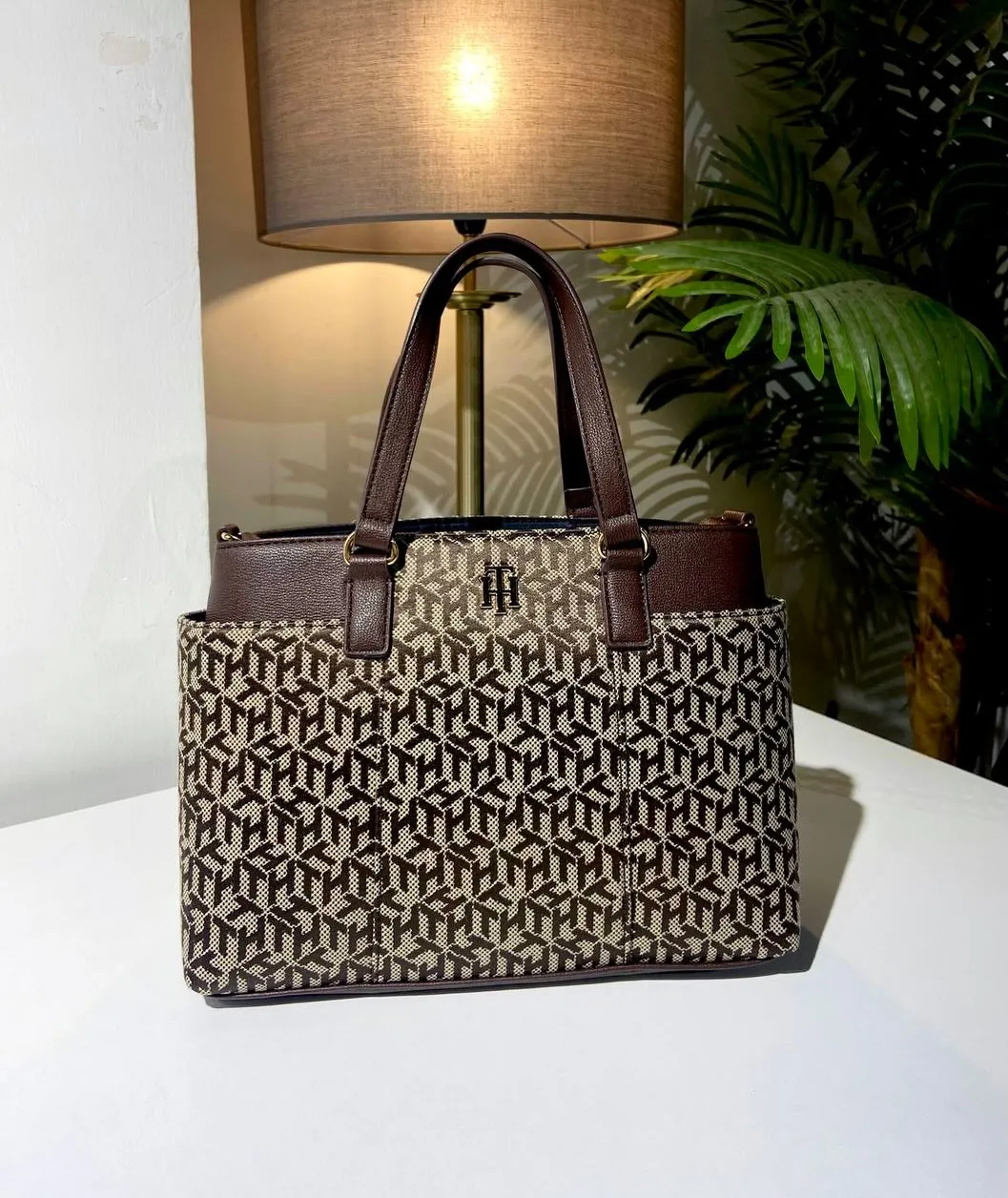 Tommy Hilfiger Patterned Tote Bag