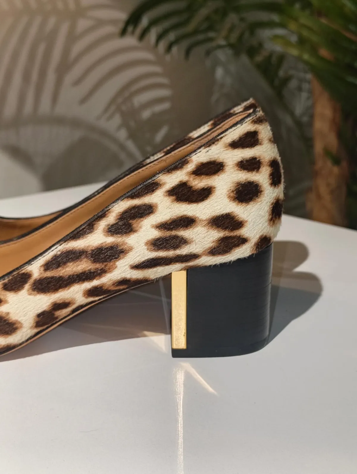 Leopard Print Pointed-Toe Flat Shoes