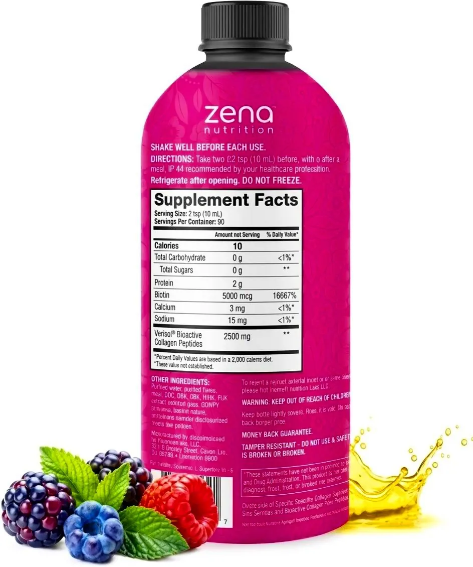 Zena Nutrition Liquid Collagen + Biotin