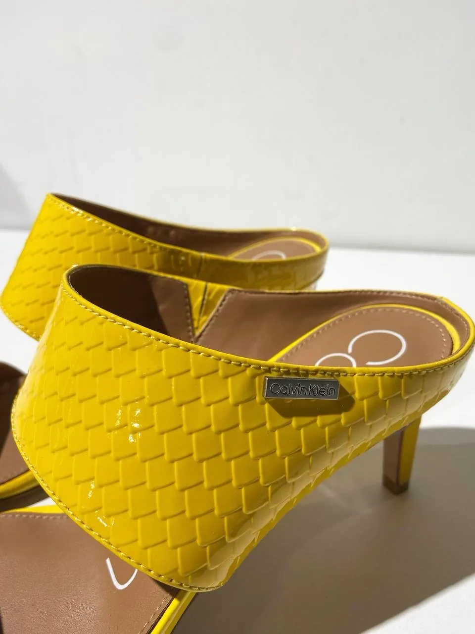 Yellow High Heel Sandals
