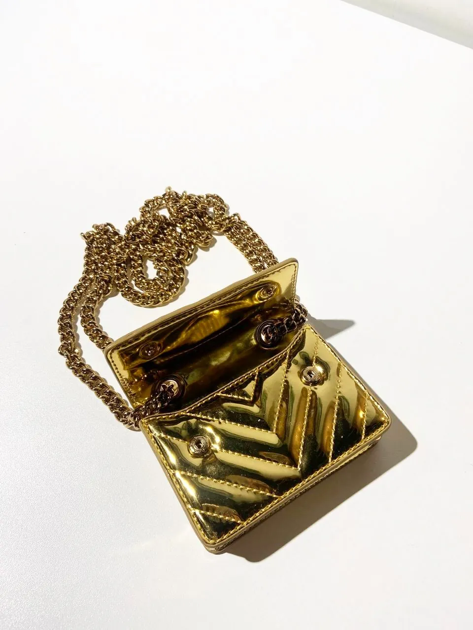 Gold Metallic Handbag