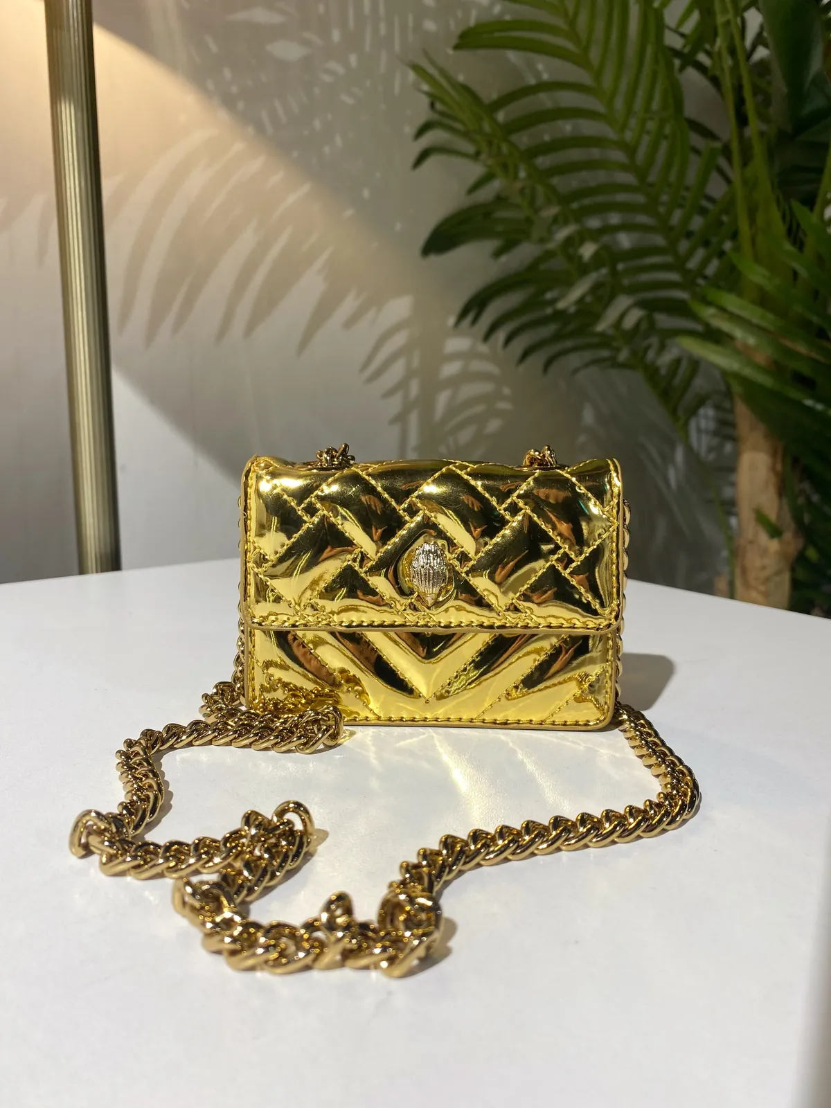 Gold Metallic Handbag