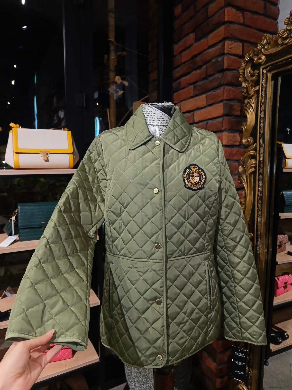 Green Quilted Jacket