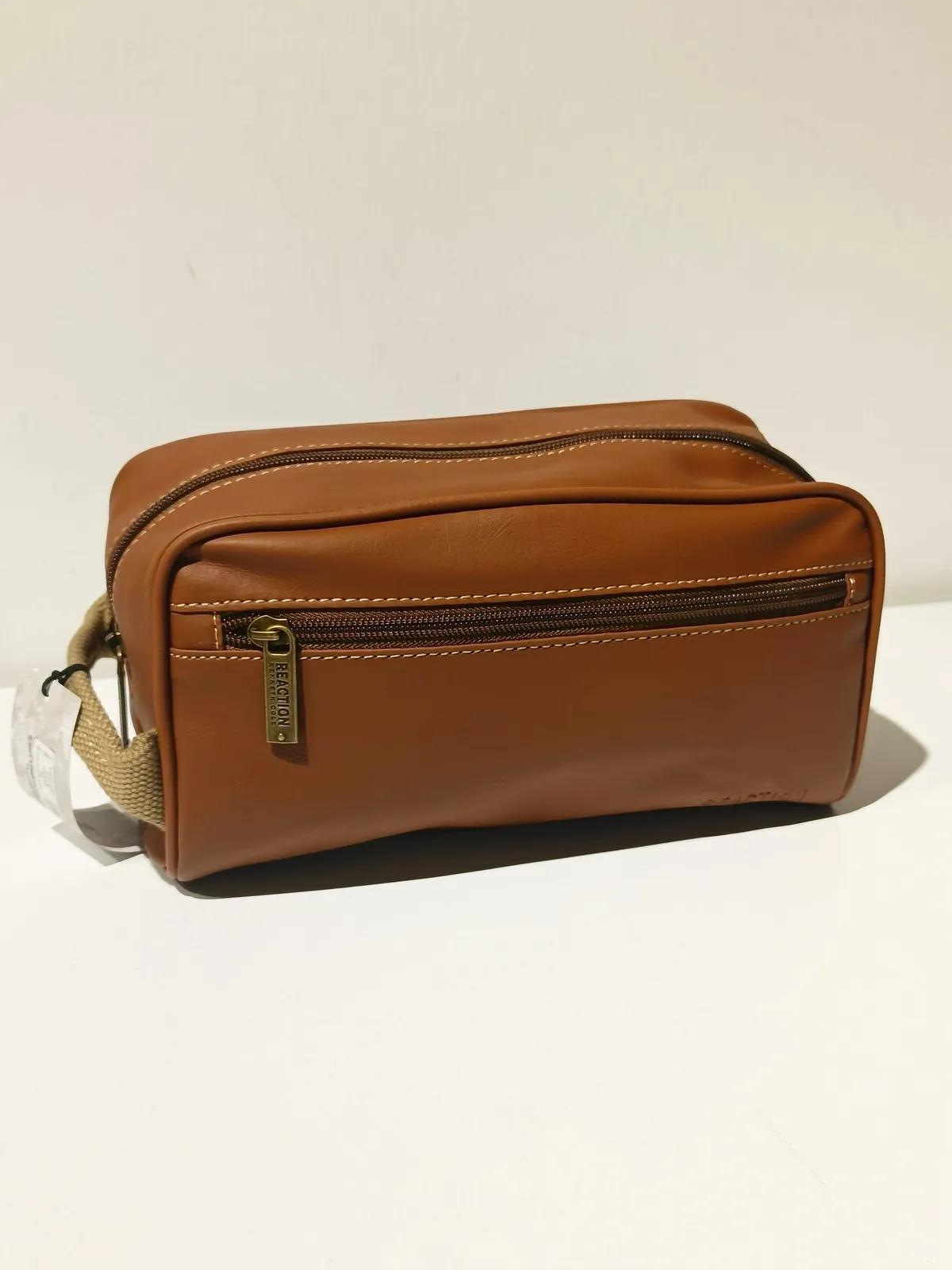 Brown Leather-style Handbag