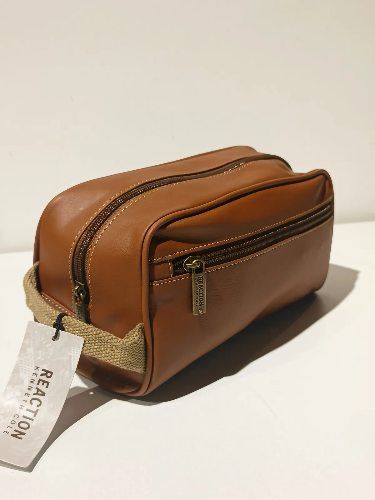 Brown Leather-style Handbag