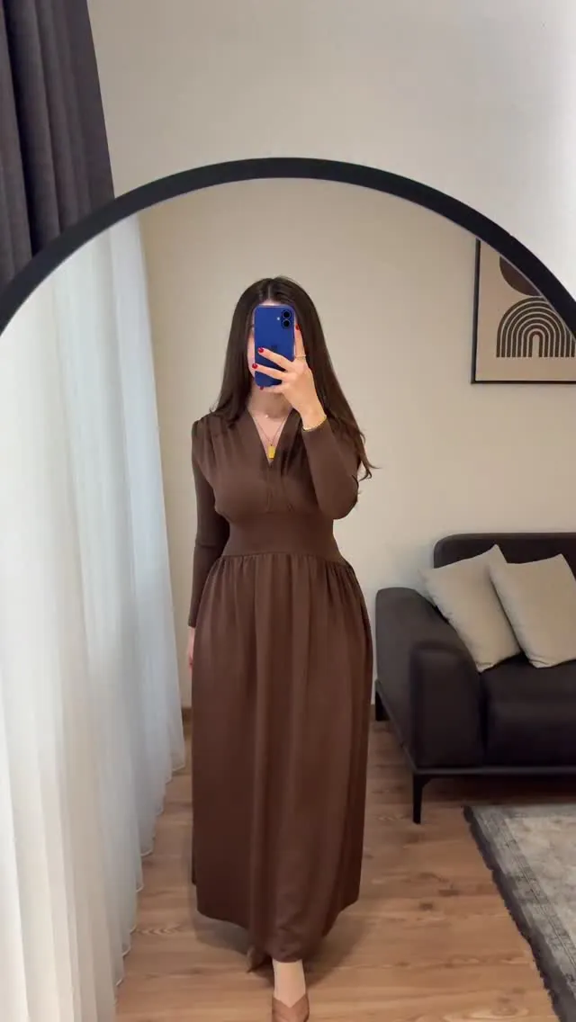 Long Brown Dress