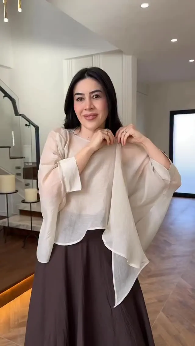 Sheer Top and Skirt Set