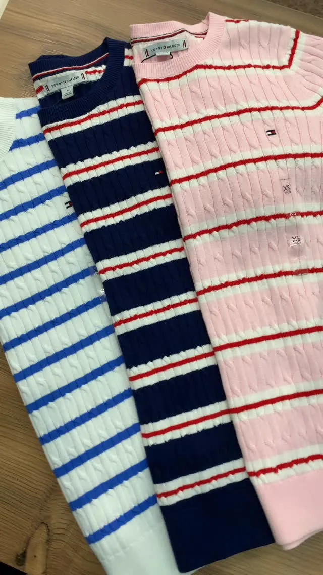 Tommy Hilfiger Striped Knit Sweaters