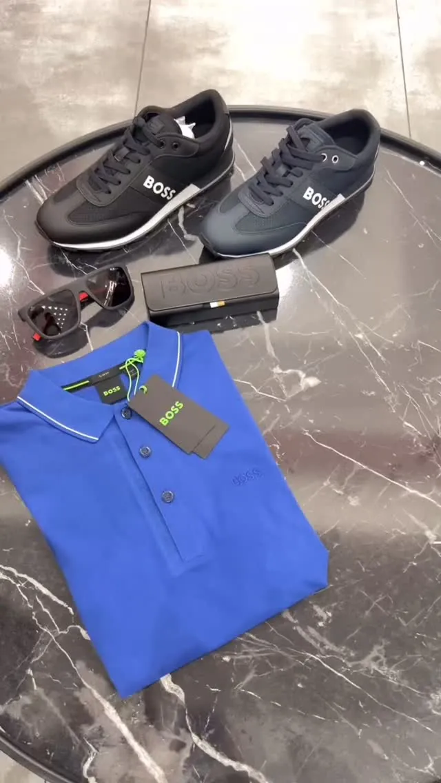 BOSS Polo Shirt, Sneakers and Sunglasses Set