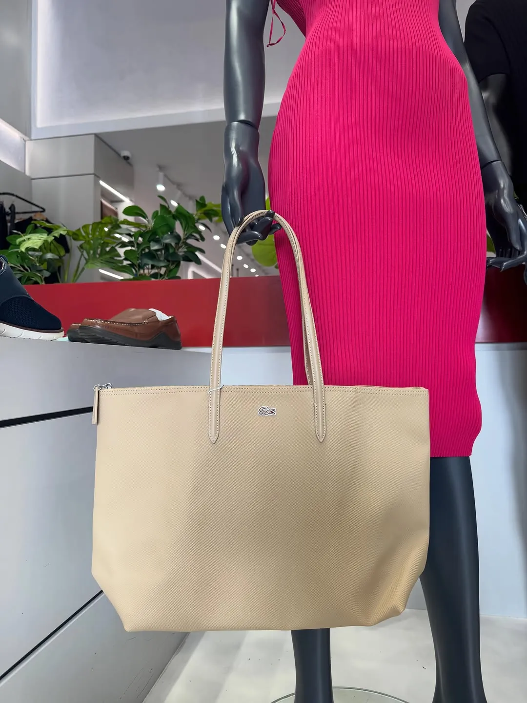 Lacoste Red Tote Bag