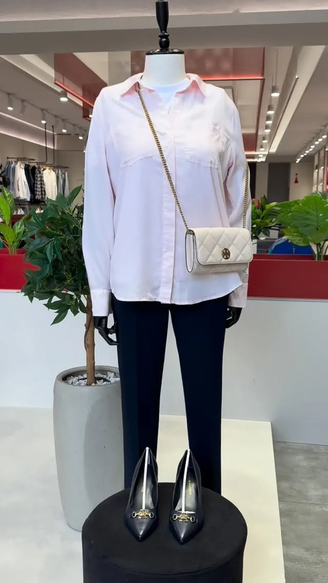 Women's Shirt, Pants, Bag and Shoes Outfit