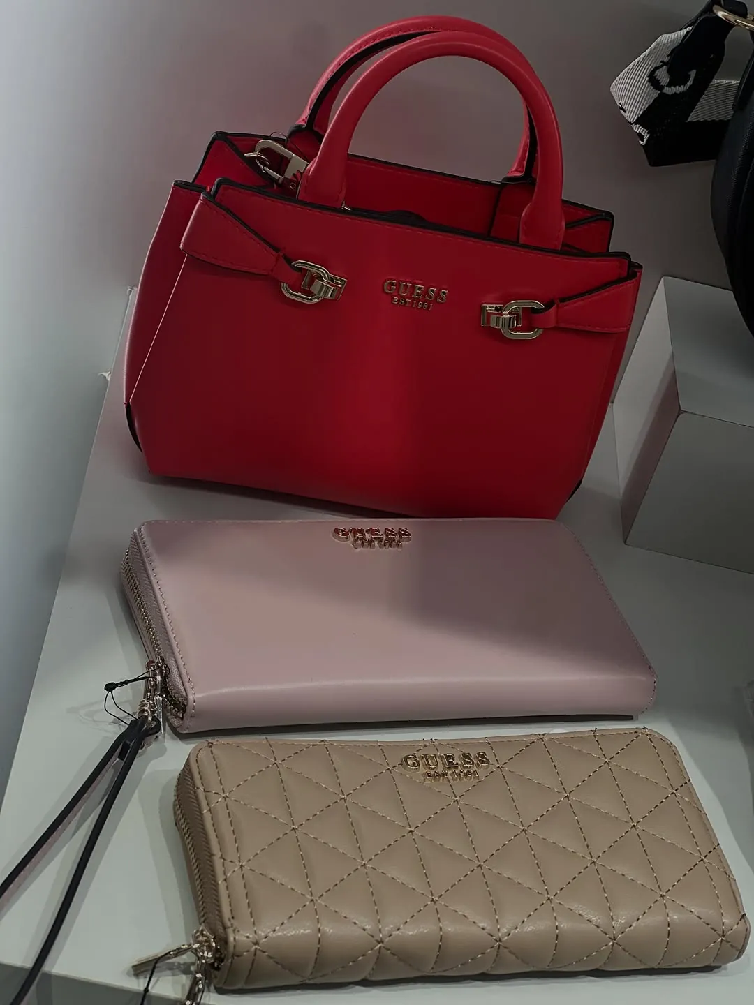 Guess Black Handbag and Wallet Set