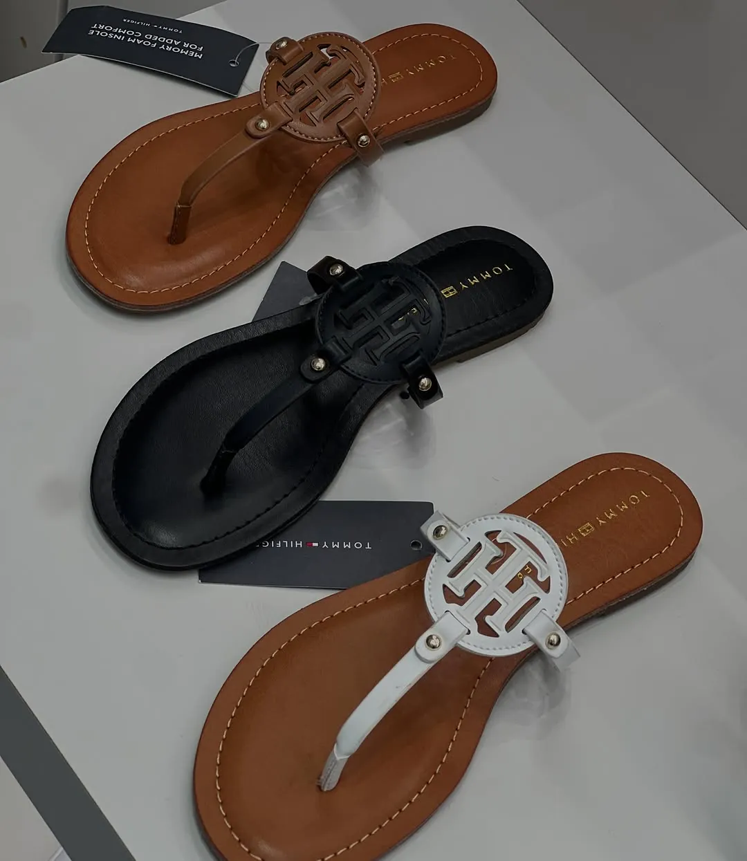 Calvin Klein and Tommy Hilfiger Slide Sandals