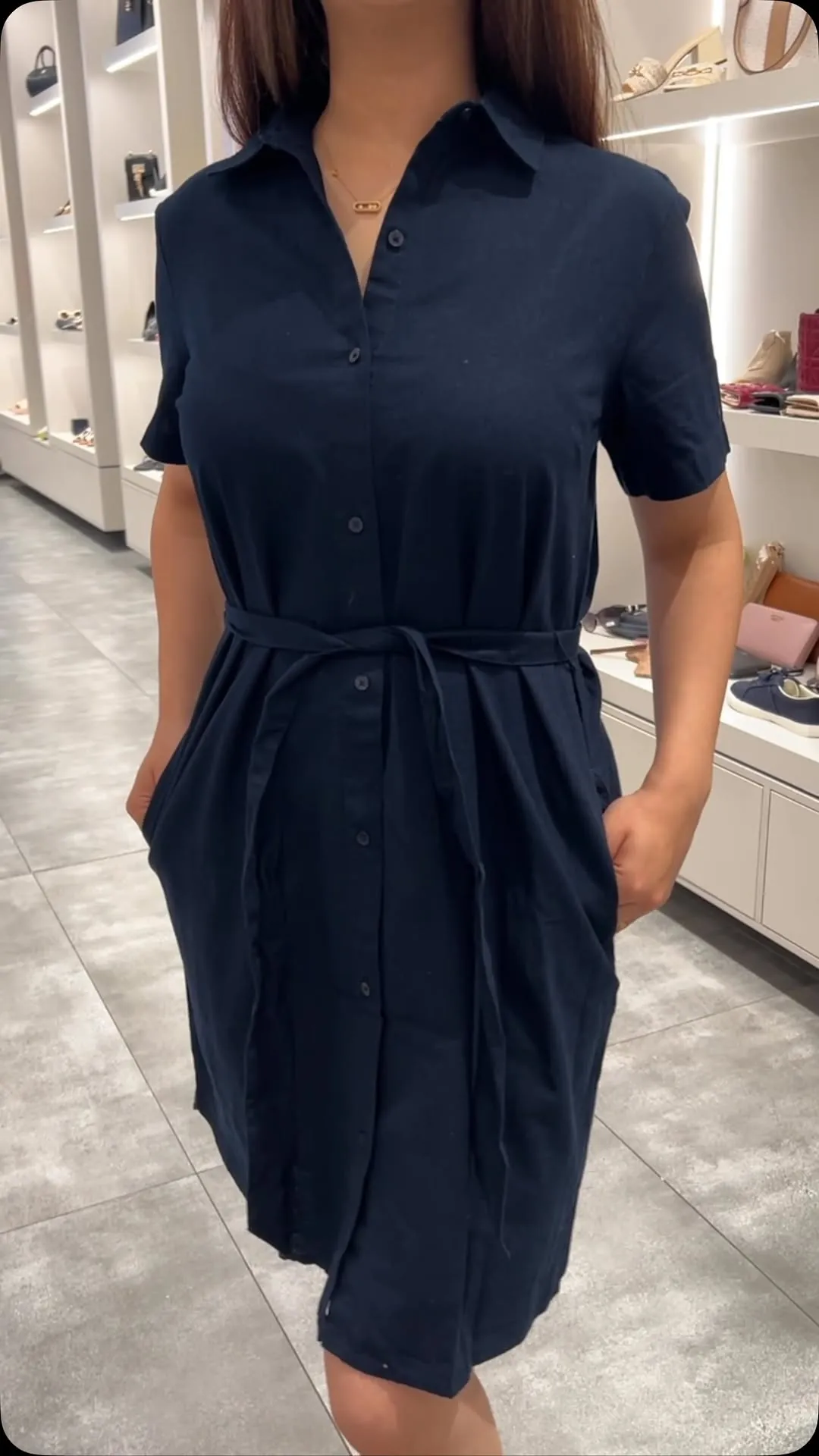 Women's American Brand Raw Fabric Dress