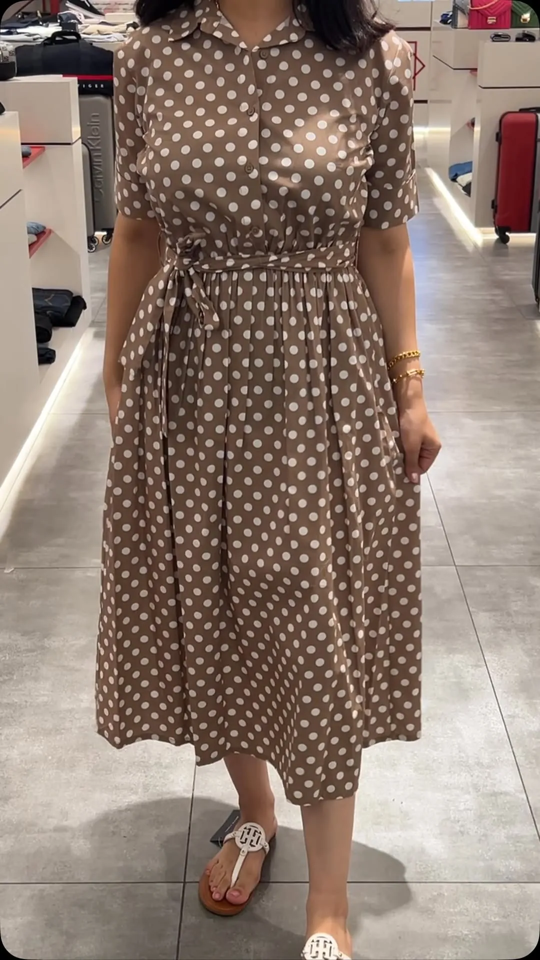 DKNY Polka Dot Dress