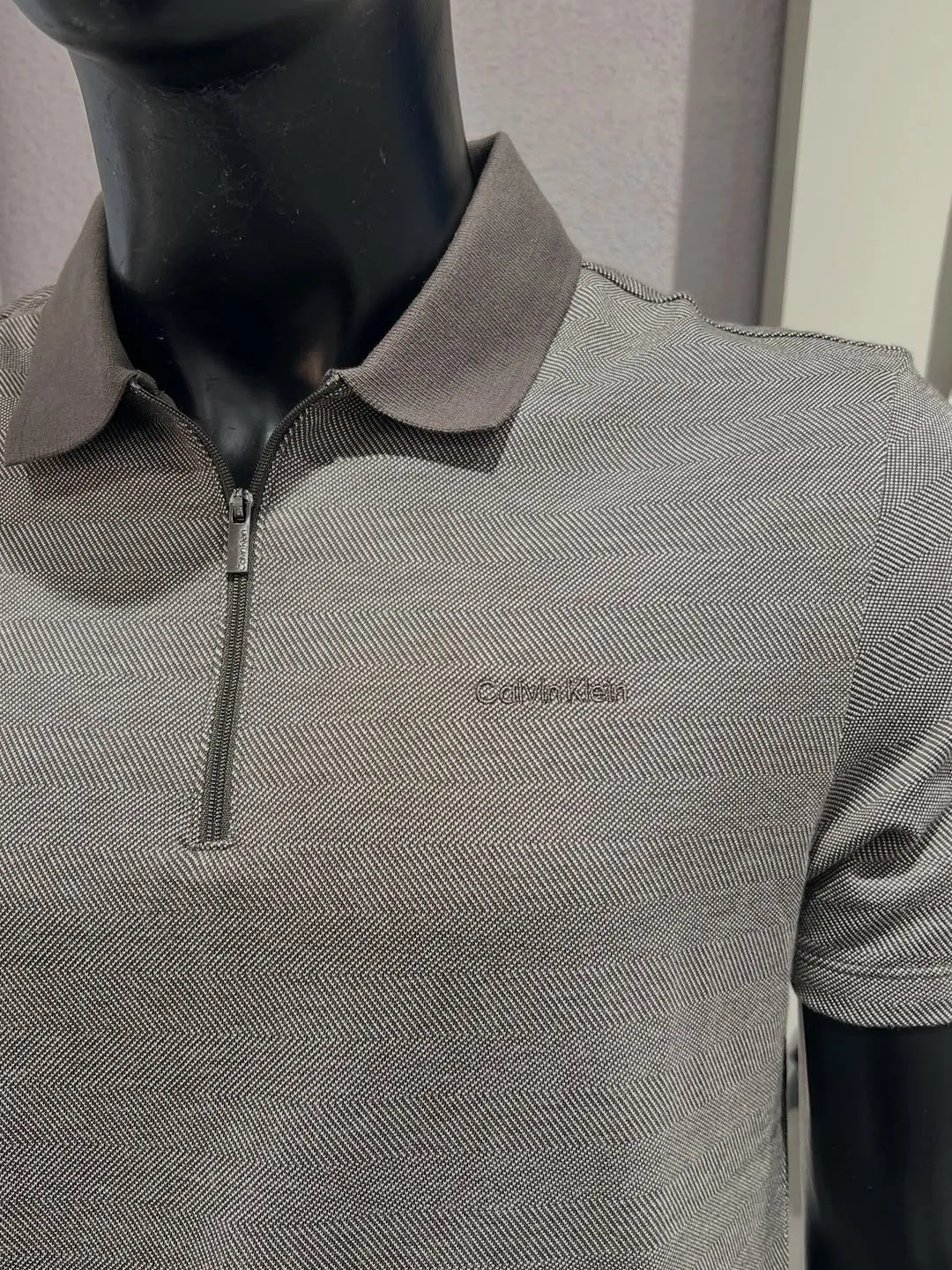 Calvin Klein Quarter-Zip Polo Shirt