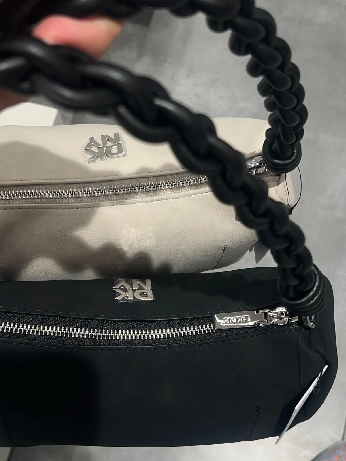 Braided Handle Shoulder Bag