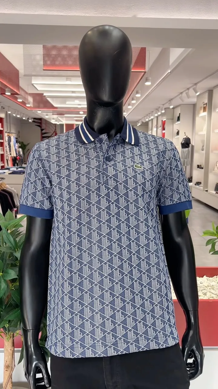 Lacoste Patterned Polo Shirt