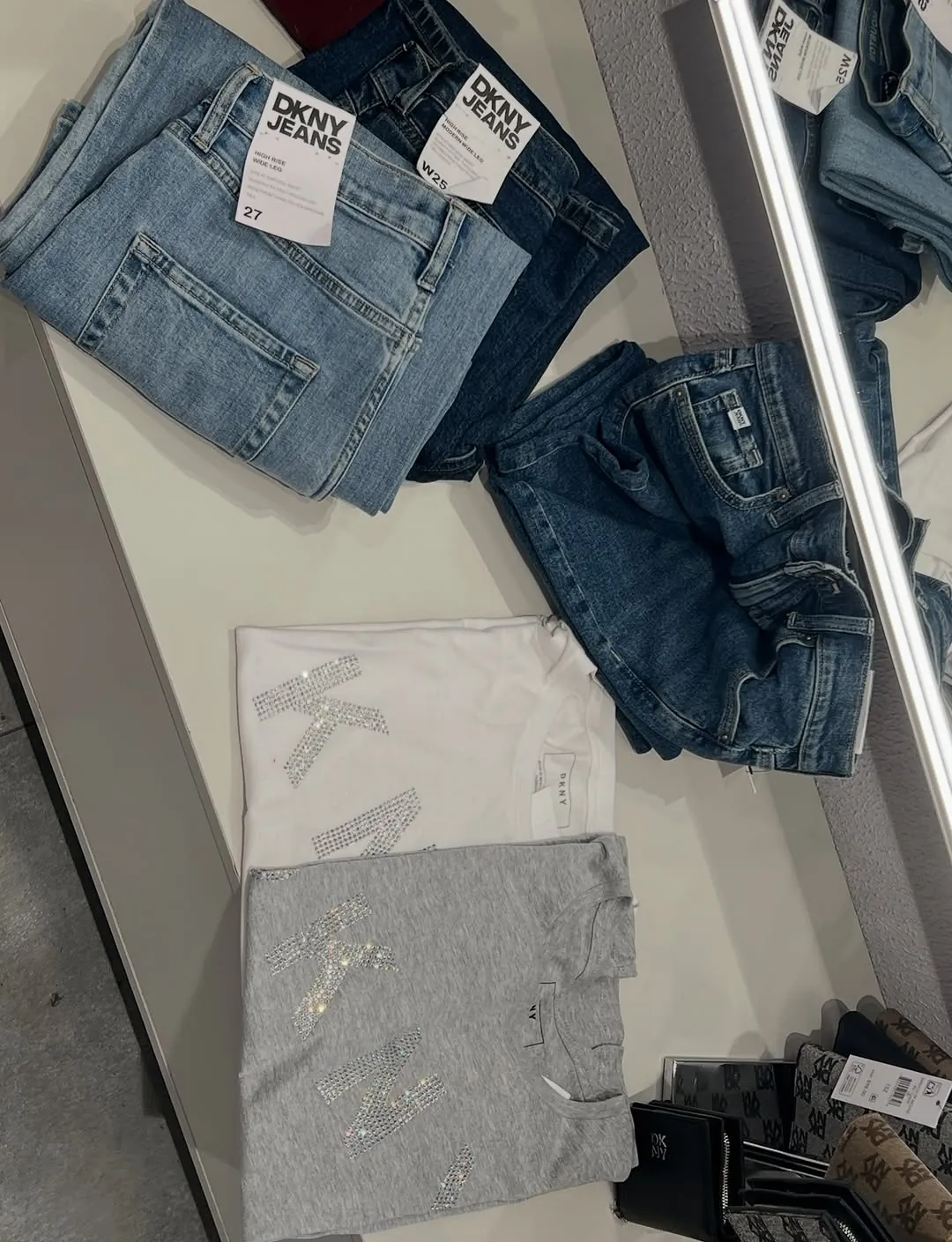 DKNY Wide Leg Jeans