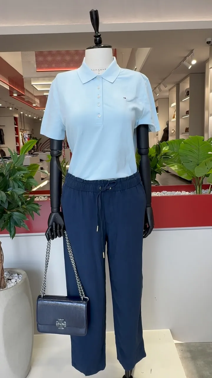 Women's Clothing Set (Polo Shirt and Trousers)