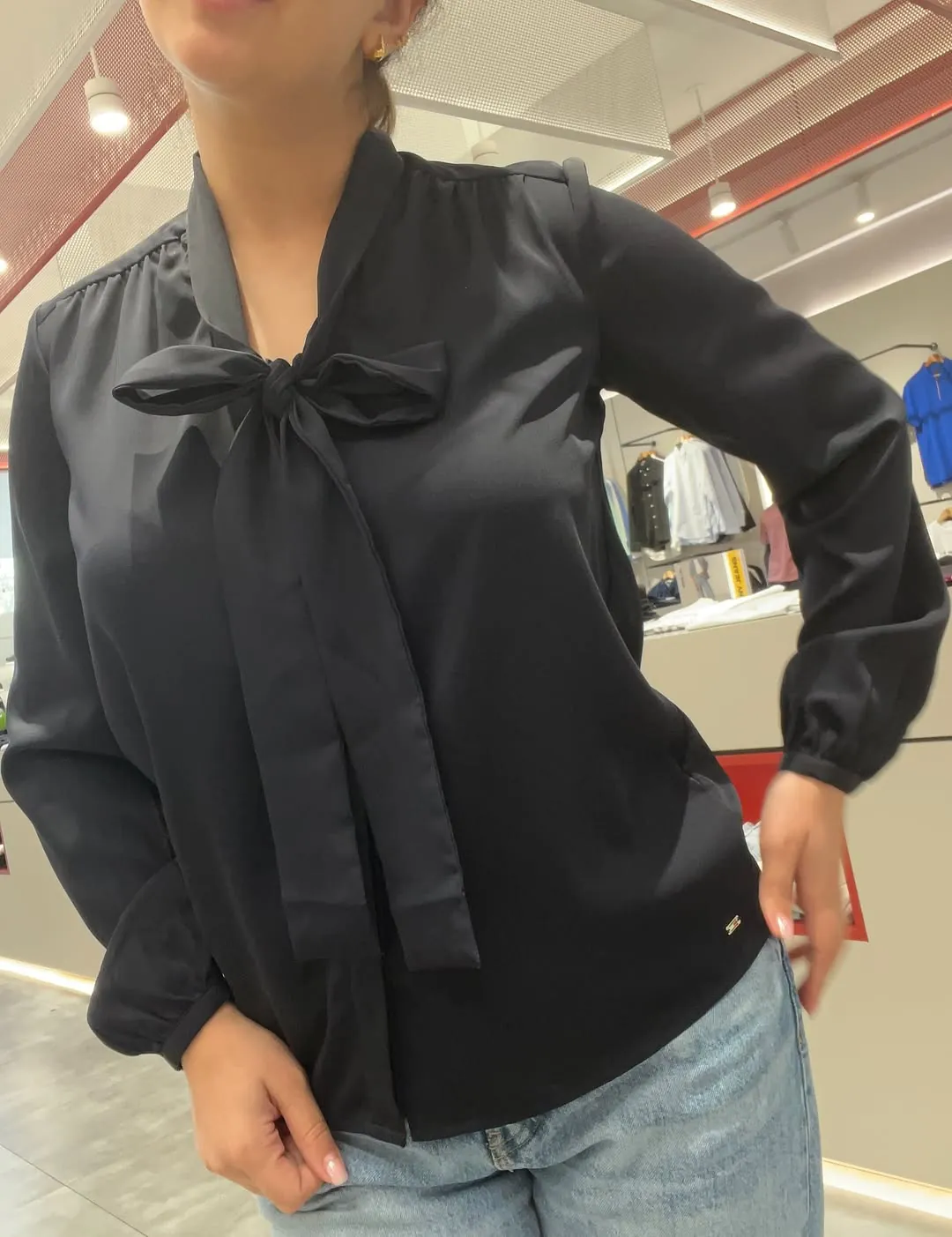 Oversize Bow Blouse