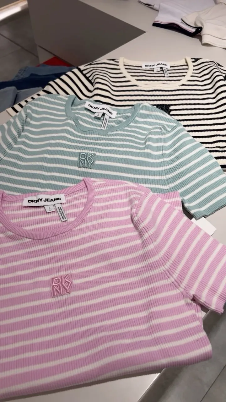 DKNY Jeans Striped T-shirts