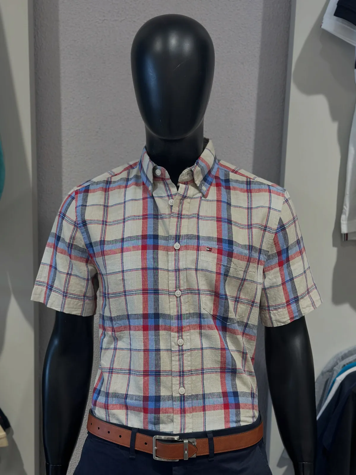 Tommy Hilfiger Plaid Short-Sleeve Shirt