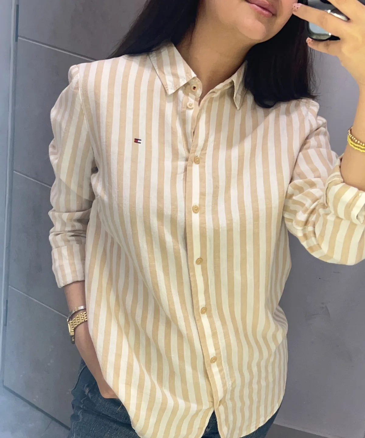 Striped Button-Down Shirt